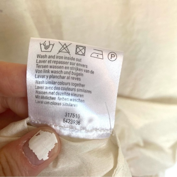 1.2.3 Paris Women's Emboridered Medium Large Silk/Cotton Sheer Blouse Boho - Picture 6 of 11